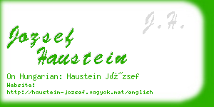 jozsef haustein business card